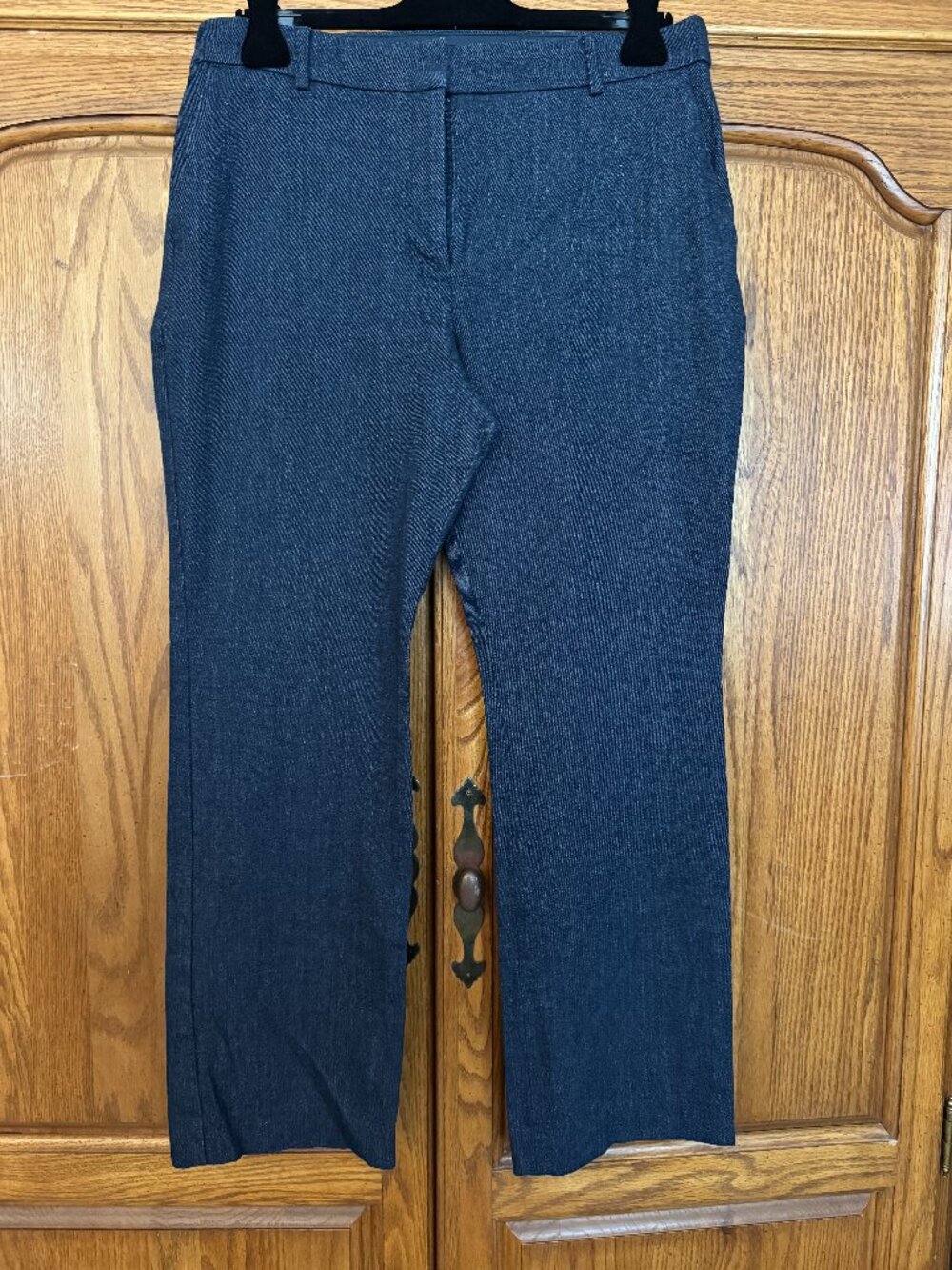 Express Women’s Gray Herringbone Trousers